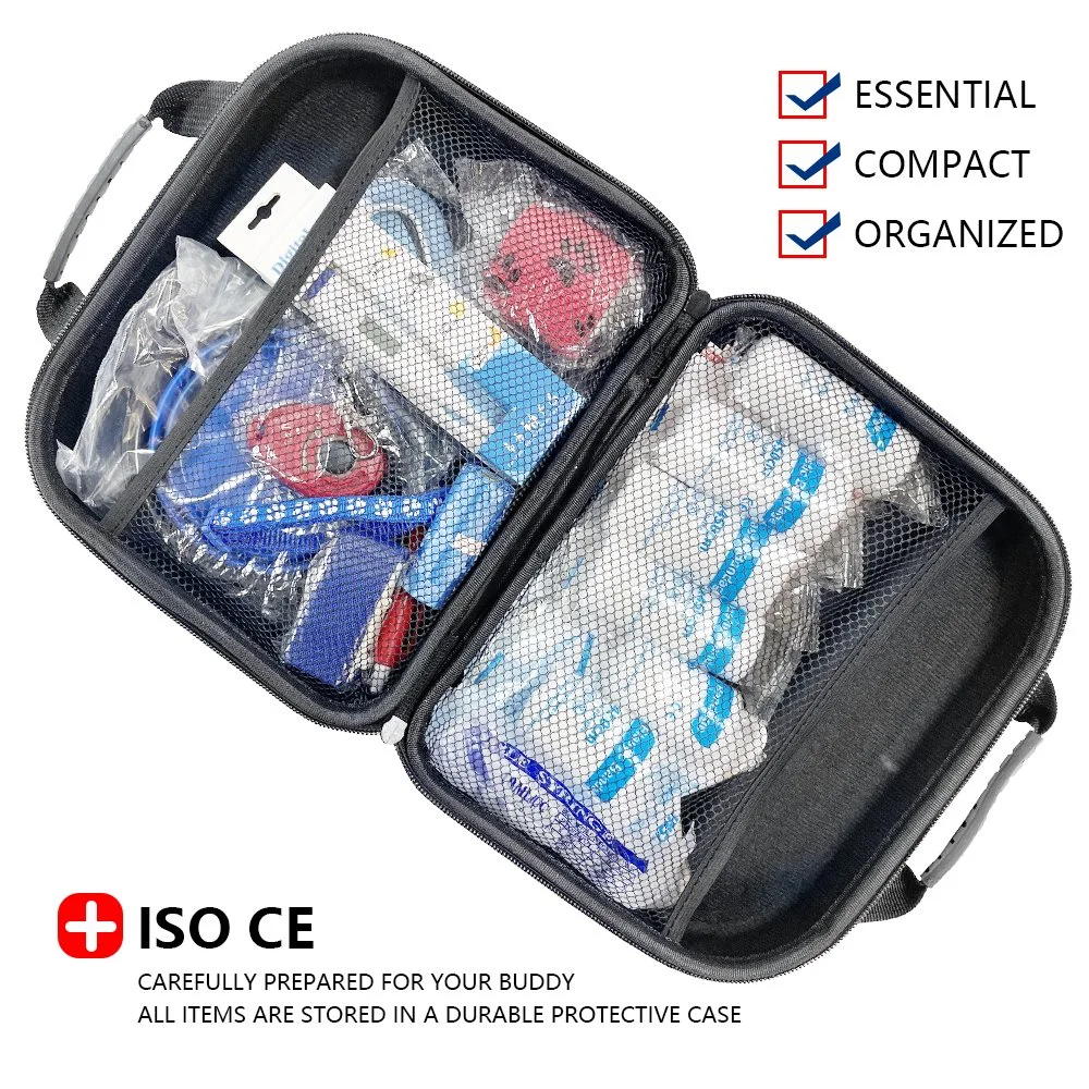 Portable EVA Waterproof Emergency Dog Cat Pet First Aid Bag Kit for Outdoor Travel Camping with Medical Supplies Wholesale