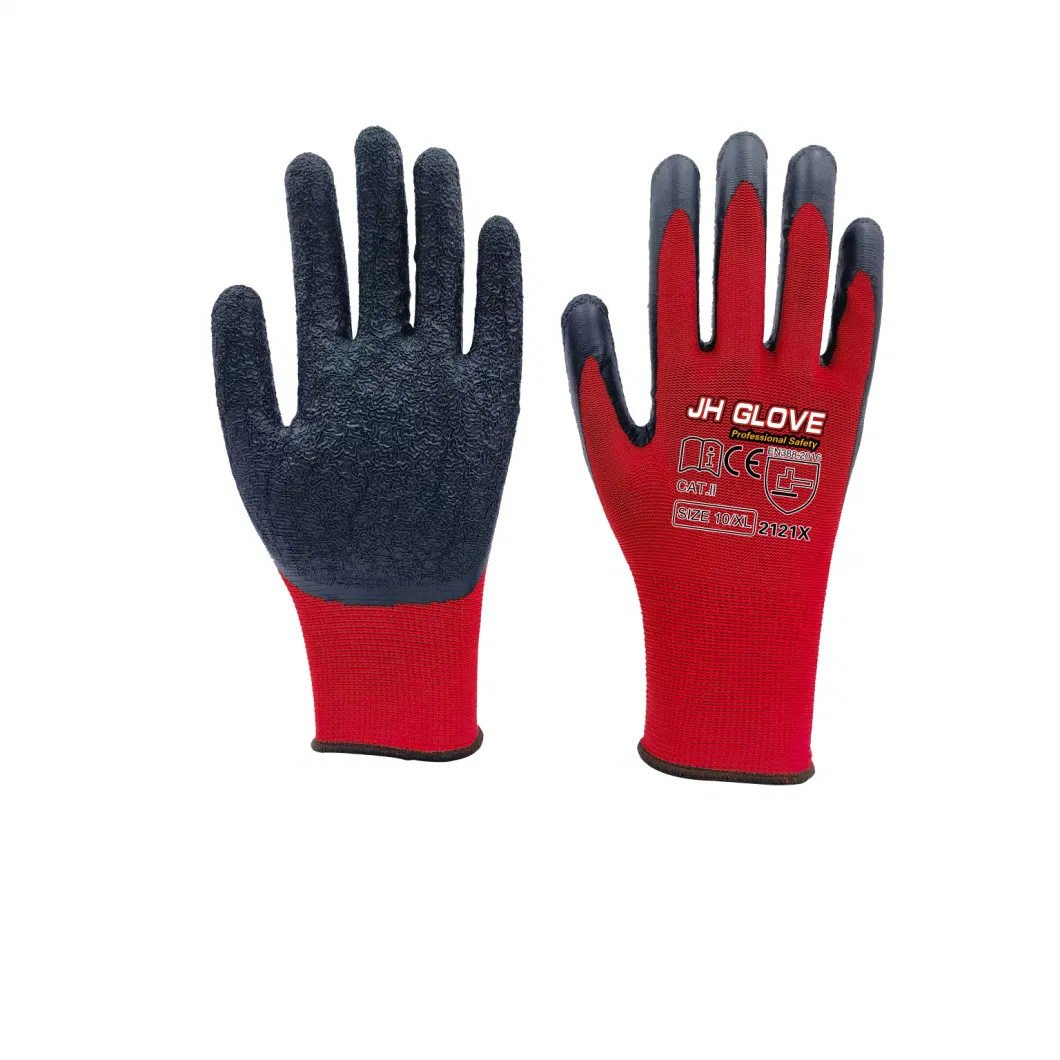 Factory Supply Attractive Price Work Latex Microfoam Spandex + Nylon 13 Gauge Gloves