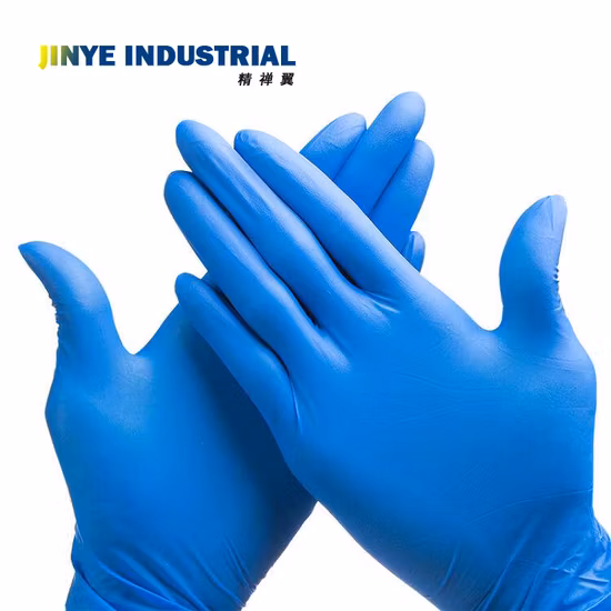 Water Proof Touch Screen Blue Pure Nitrile Gloves Examination Disposable Nitrile Gloves
