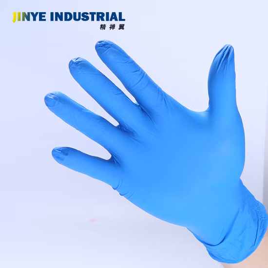 Wasserdichter Touchscreen, blaue Handschuhe aus reinem Nitril, Untersuchung, Einweg-Nitrilhandschuhe