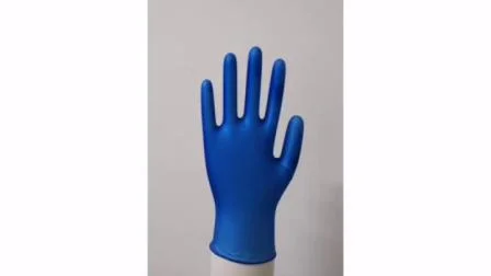 9 Zoll Blau/Weiß/Schwarz Schönheitssalon Spezial / Lebensmittel / Pharma Großhandel Einweg-Latex-Vinyl-Sicherheitsuntersuchungs-Schutzhandschuhe aus PVC-Rubbe-Nitril